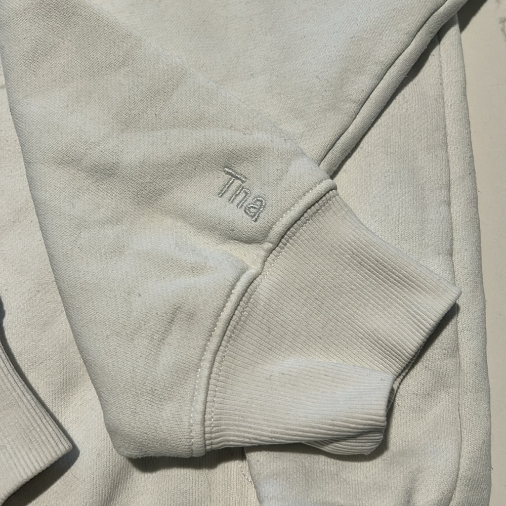 TNA White Cozy Fleece Hoodie Sz Small - Picture 5 of 9